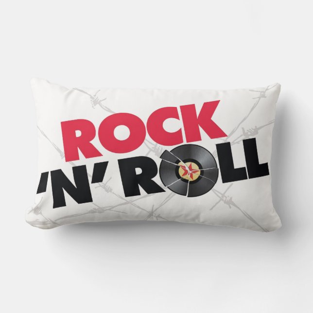 Rock N Roll 2 Sided Pillow (Front)