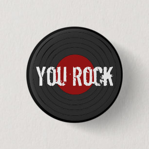 Rock N Roll 3 Cm Round Badge
