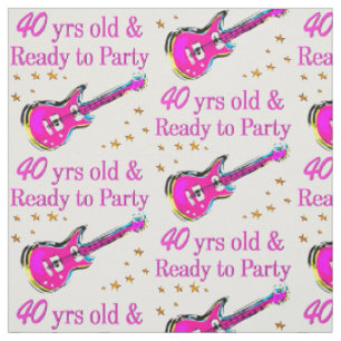 ROCK N ROLL 40TH FABRIC