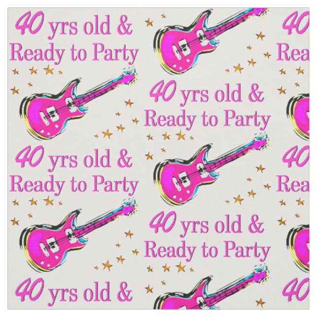 ROCK N ROLL 40TH FABRIC (Swatch)