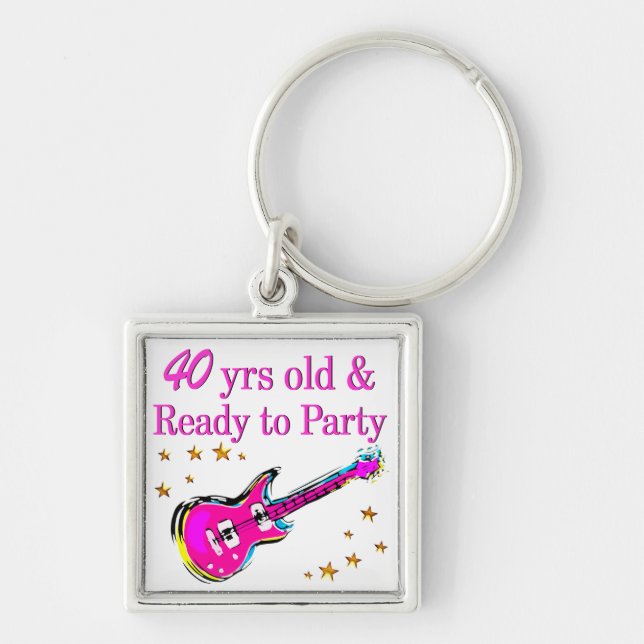 ROCK N ROLL 40TH KEY RING (Front)