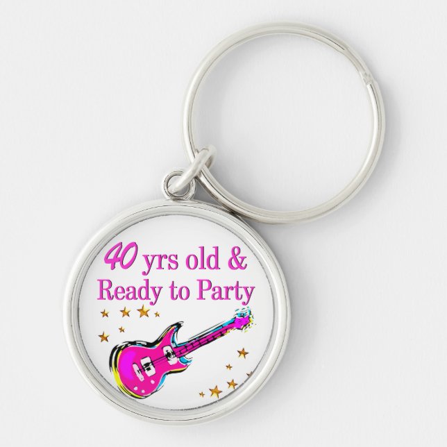 ROCK N ROLL 40TH KEY RING (Front)