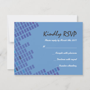 Rock n Roll Bar Bat Mitzvah Invitation Repy Card