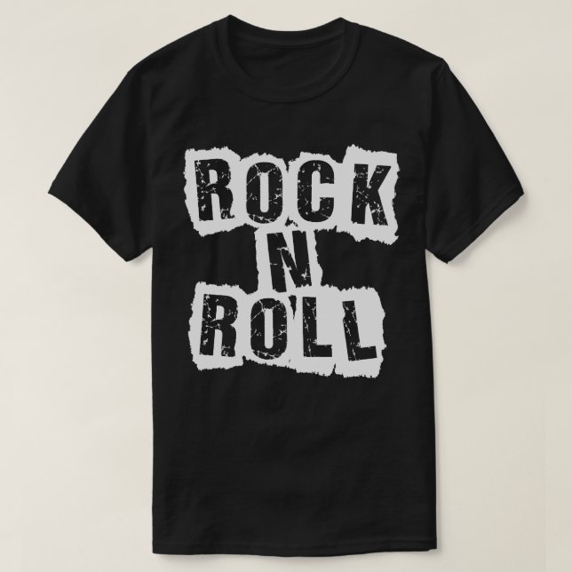 rock n roll bold design T-Shirt (Design Front)