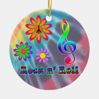 Rock n' Roll Ceramic Ornament