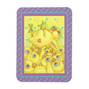 ROCK N ROLL CHICK, EASTER SPRING MOSH PIT MAGNET