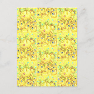 ROCK N ROLL CHICK, EASTER SPRING MOSH PIT POSTCARD
