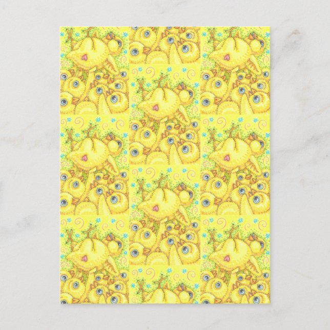 ROCK N ROLL CHICK, EASTER SPRING MOSH PIT POSTCARD (Front)