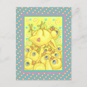 ROCK N ROLL CHICK, EASTER SPRING MOSH PIT POSTCARD