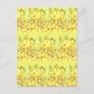 ROCK N ROLL CHICK, EASTER SPRING MOSH PIT POSTCARD