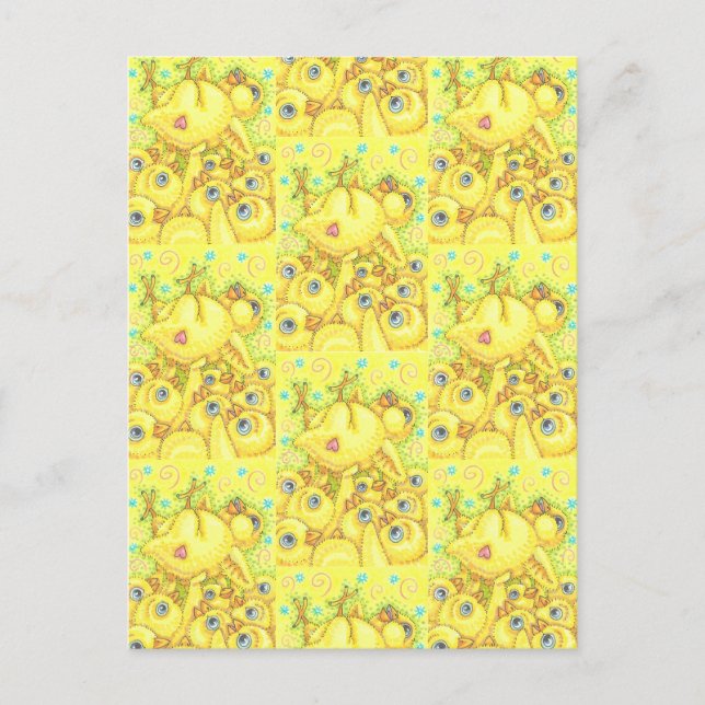 ROCK N ROLL CHICK, EASTER SPRING MOSH PIT POSTCARD (Front)