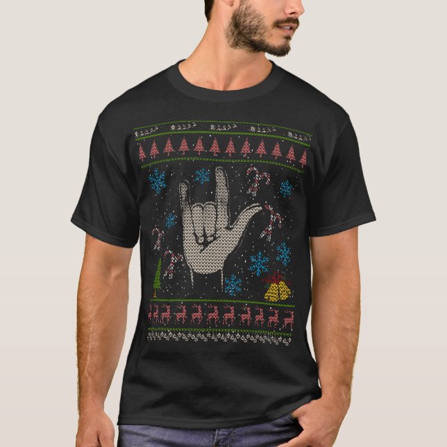 Rock N Roll Christmas Ugly Shirt RocknRoll (Front)