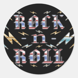 Rock-n-Roll Classic Round Sticker