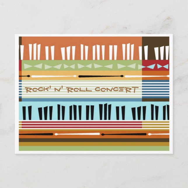 Rock' N' Roll Concert Postcard (Front)
