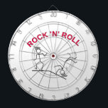 Rock 'N' Roll Dartboard<br><div class="desc">Rock and Roll. Funny image.</div>