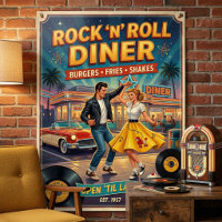 Rock 'n' Roll Diner 1950s Vintage