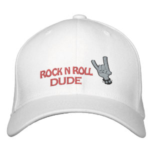 ROCK N ROLL DUDE Embroidered Hat