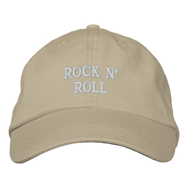 ROCK N' ROLL EMBROIDERED HAT (Front)