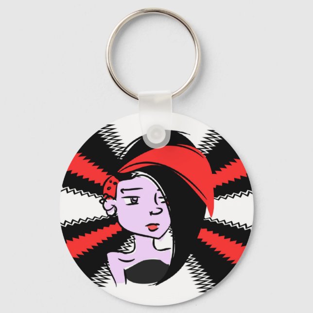 Rock 'N Roll Girls Keychain (Front)