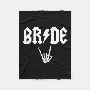 Rock N Roll Gothic Halloween Bachelorette Party  Fleece Blanket