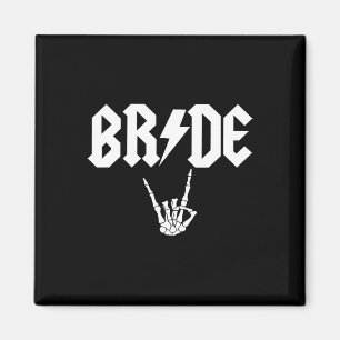 Rock N Roll Gothic Halloween Bachelorette Party  Magnet