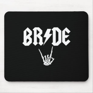 Rock N Roll Gothic Halloween Bachelorette Party Mouse Pad