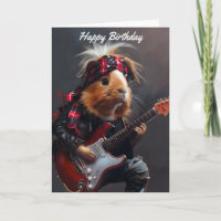 Rock n Roll Guinea Pig Birthday