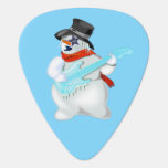 Rock N Roll Guitar Pick Snowman Rock Music<br><div class="desc">Snowman Rock - MIGNED Painting</div>