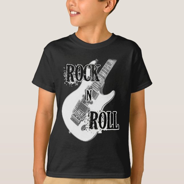 rock n roll guitar T-Shirt (Front)