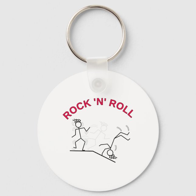 Rock 'N' Roll Key Ring (Front)