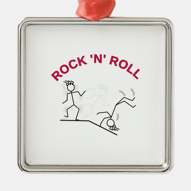 Rock 'N' Roll Metal Tree Decoration (Front)