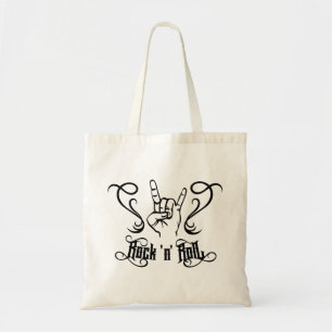 Rock 'n' Roll Music Symbol Tote Bag