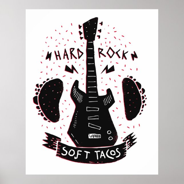 Rock 'n Roll Music Tacos Poster (Front)