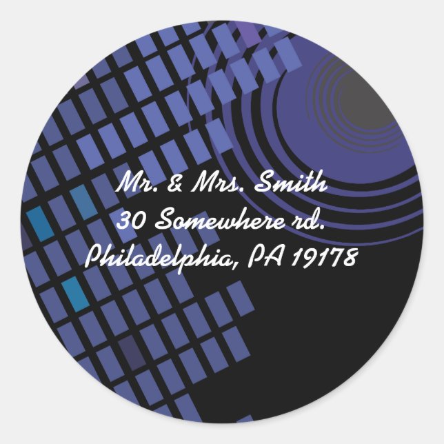 Rock n Roll Musical Bar Bat Mitzvah Reply sticker (Front)