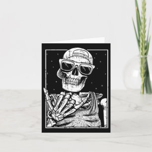 Rock N Roll Nd Lazy Halloween Costume Rocker Music Card