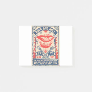 rock n roll post-it notes