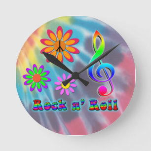 Rock n' Roll Round Clock