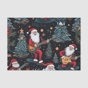 Rock-N-Roll Santa Tissue Paper