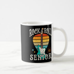 Rock N Roll Senior 25 Vintage Cool Graduate 2025 G Coffee Mug