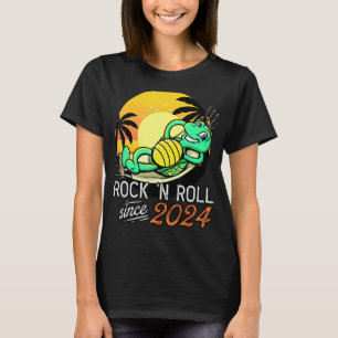 Rock 'n Roll Since 2024 Relaxing Turtle Men Women T-Shirt