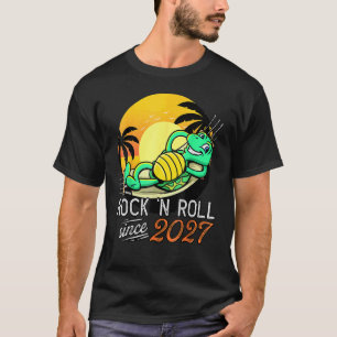 Rock 'n Roll Since 2027 Relaxing Turtle Men Women T-Shirt