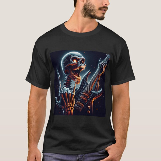 Rock n' Roll Skeletons #16 T-Shirt (Front)