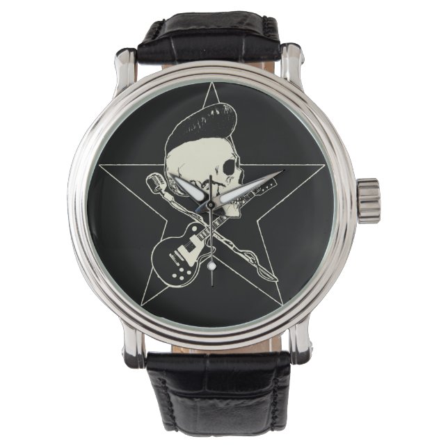 Rock-n-Roll Skull Watch (Front)