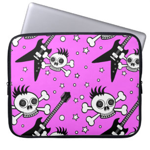 Rock n' Roll Skulls Laptop Sleeve