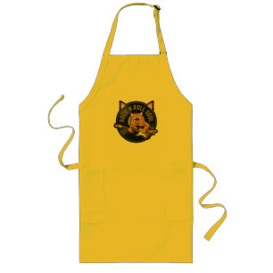 Rock N Roll Soul Vintage Cat Guitarist Long Apron