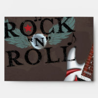 Rock N Roll Star Grunge Birthday Party Invitation