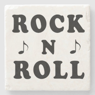 Rock N Roll Stone Coaster