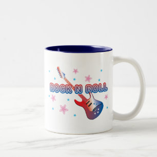 Rock N Roll Two-Tone Coffee Mug