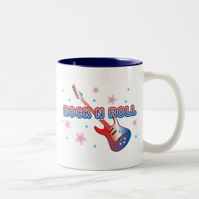 Rock N Roll Two-Tone Coffee Mug (Right)