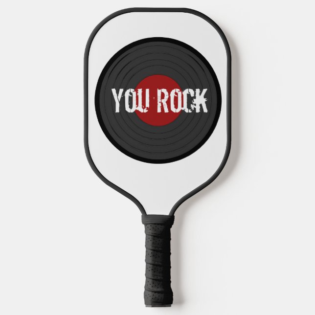 Rock N Roll You Rock Personalised Pickleball Paddle (Front)